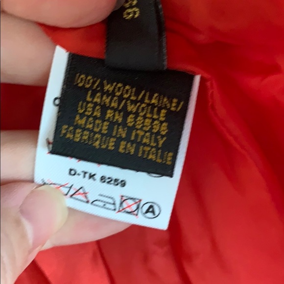 Donna Karen | Red long blazer jacket - Picture 14 of 16